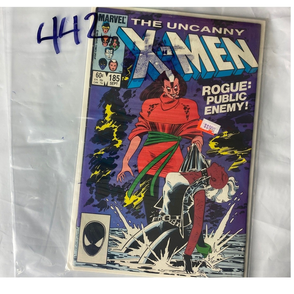 The Uncanny X Men Comic Book Issue 185 Rogue Public Enemy Marvel 1984